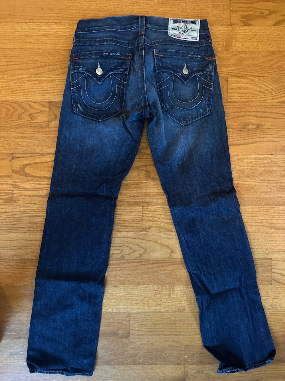 True Religion Women's Skinny Jeans in Dark Blue Denim